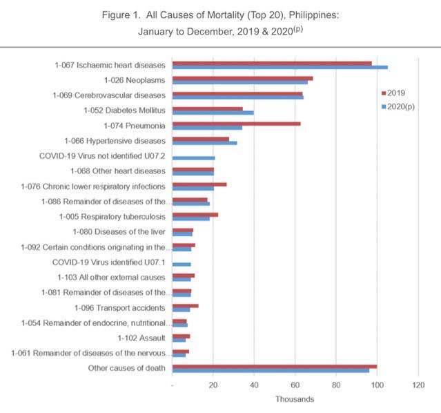 フィリピン人の死因ランキング2020